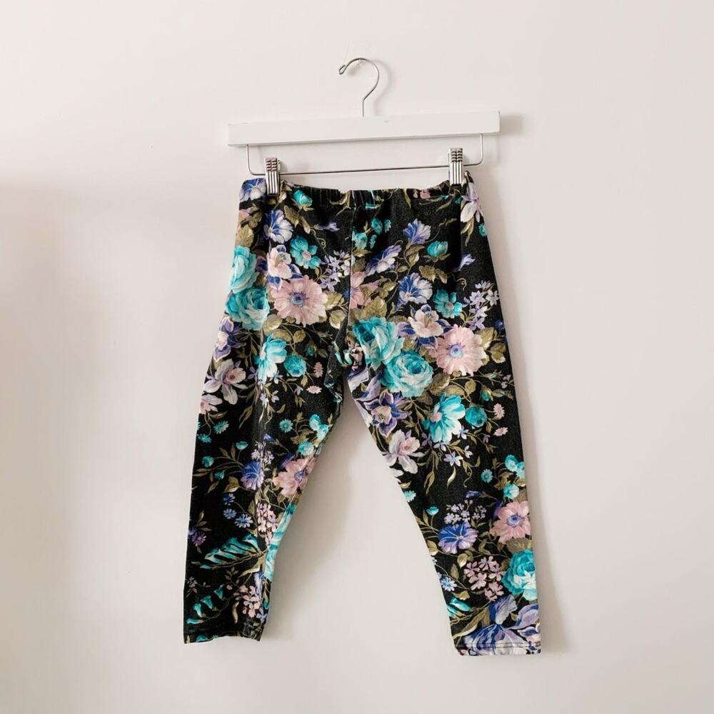 Vintage Victoria's Secret Floral Leggings Size XS